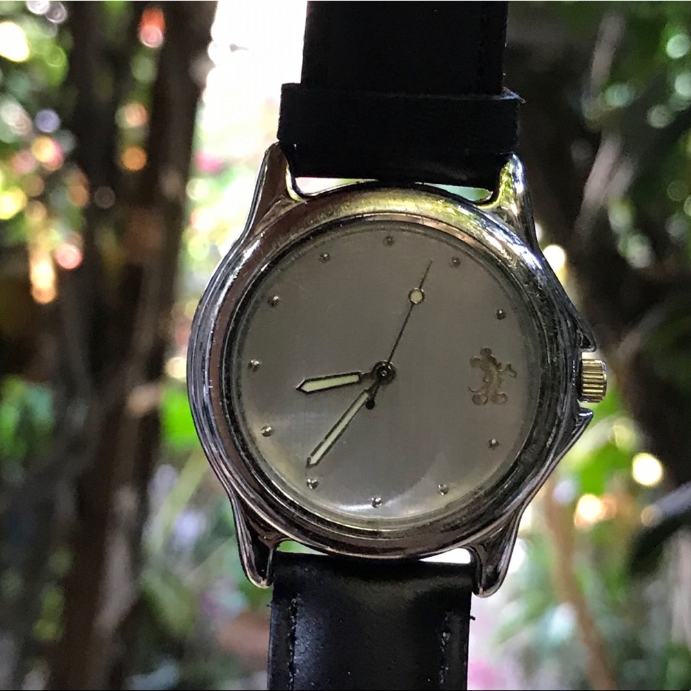 Mickey Mouse Silve/Black Stylish Watch